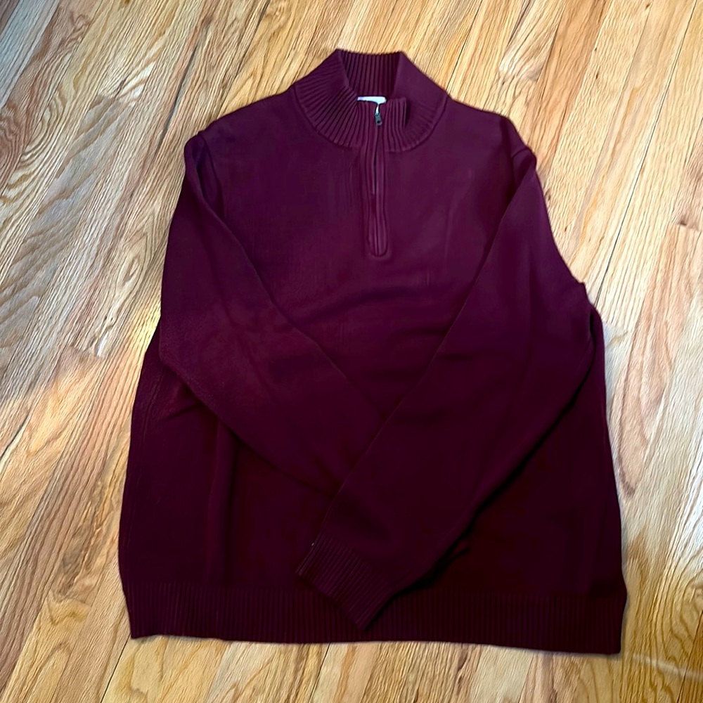 Super Soft Deep Red/Burgundy Pullover Sweater - image 1